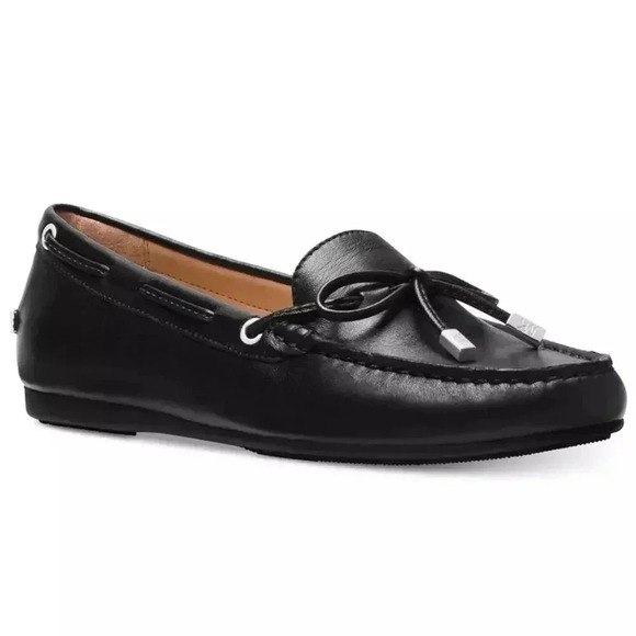 MICHAEL KORS Black Sutton Moccasin Flat Loafers size 7 - Picture 2 of 10
